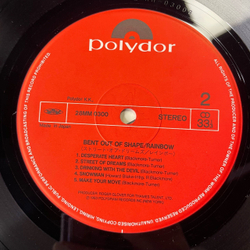 Винтажная виниловая пластинка LP Rainbow Bent Out Of Shape (Япония 1983) (Без Оби) Desperate Heart
