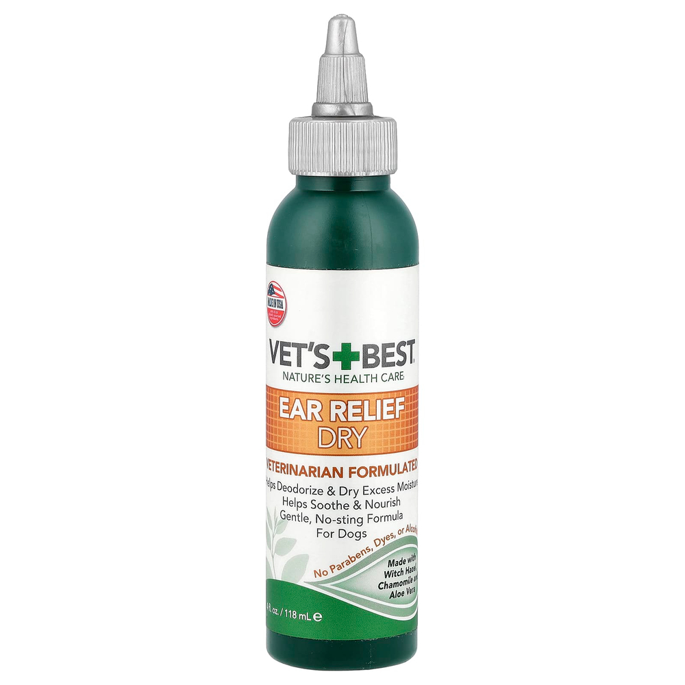 Vet's Best, средство для ухода за ушами, сухой, для собак, 118 мл (4 жидк. унции)