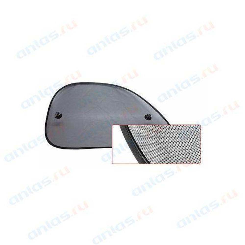 Шторки на боковые стекла AVS 65 х 38 см черные 2 шт.