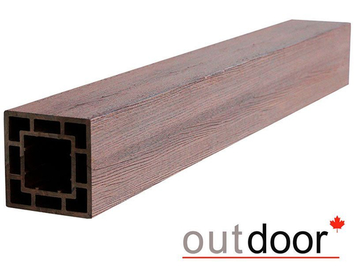 Столб ДПК Outdoor 120*120*3000 мм. СТОРМ коричневый микс
