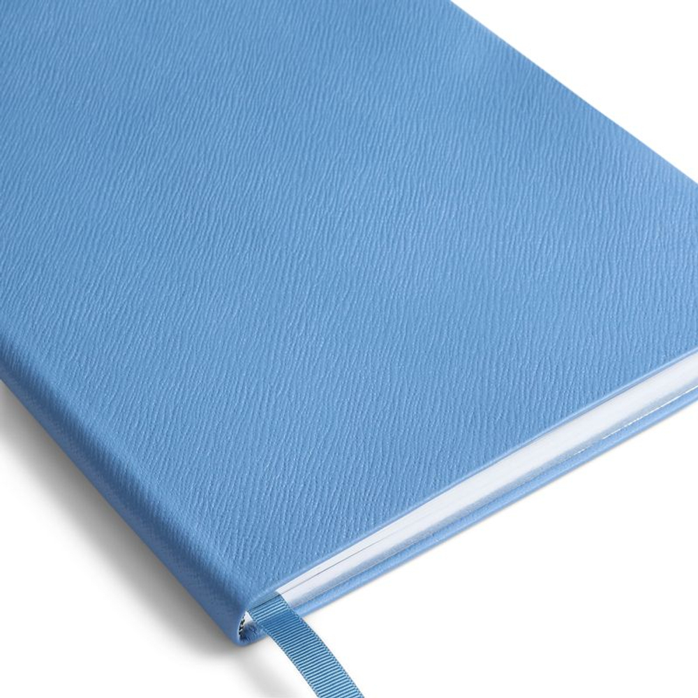Smythson Блокнот Portobello Notebook in Panama, Black (бежевый)