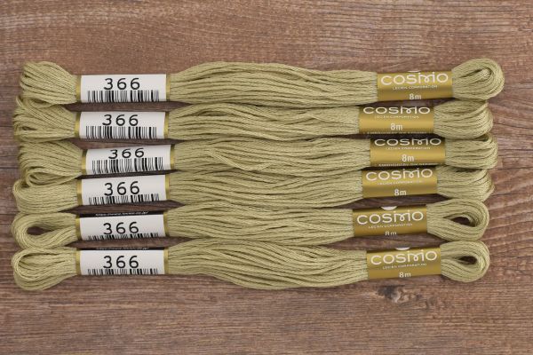 Мулине Lecien Cosmo, цв. 0366 / 6 мот. по 8 метров, в 6 сложений