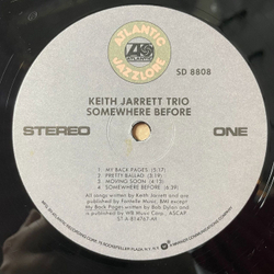 Винтажная виниловая пластинка LP Keith Jarrett Trio Somewhere Before (USA 1981)