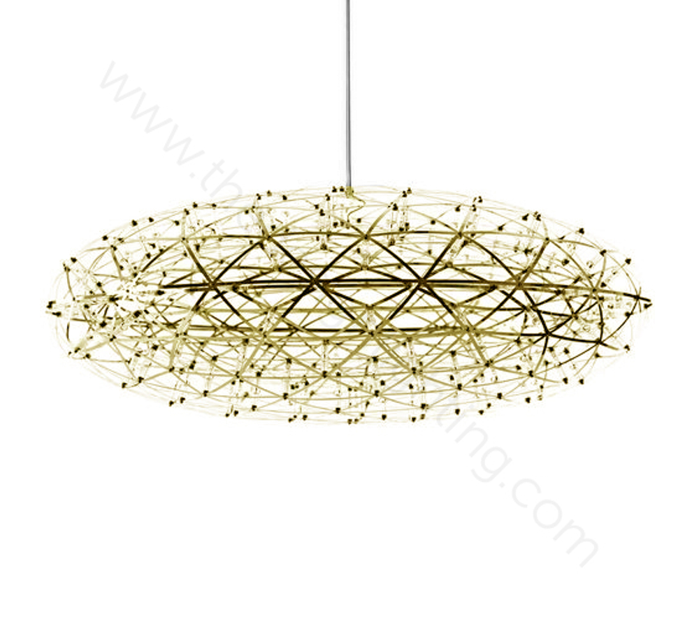 Pendant design lamp Raimond Zafu by Moooi (Gold,  D 75 cm)