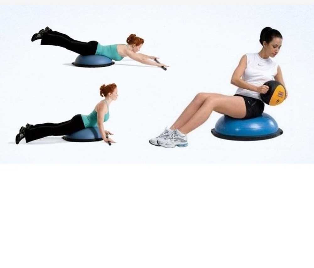 Полусфера гимнастическая BOSU (Босу), диаметр 58 см