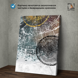 Картина karTTina "ОЛЕНИ НА УТЁСЕ", 150 см х 70 см