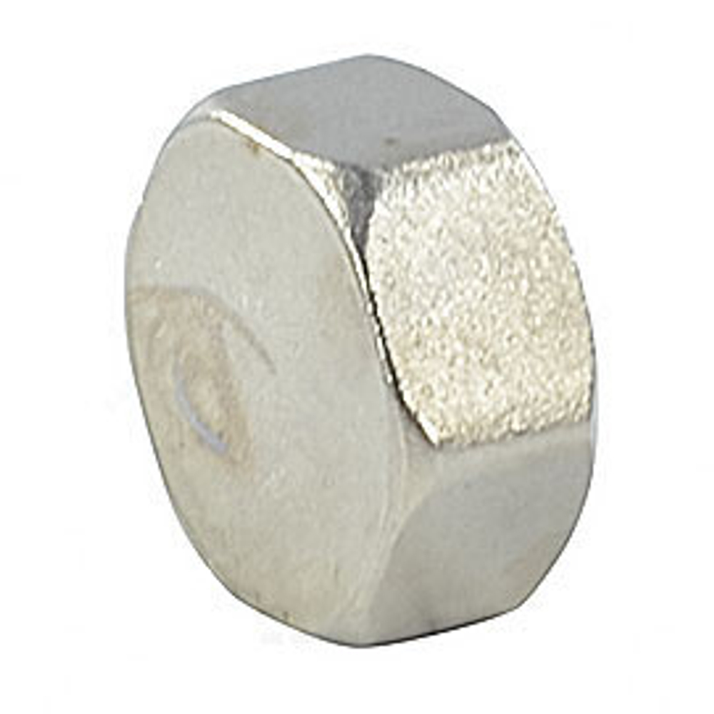 Заглушка латунь никель Ду 20 (3/4") ВР VALFEX VF.590.N.034