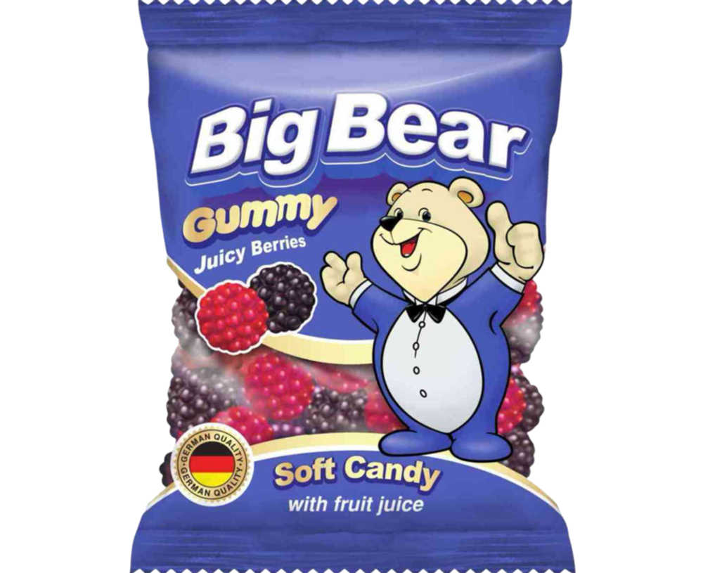 Жевательный мармелад BIG BEAR Сочные ягоды 80гр