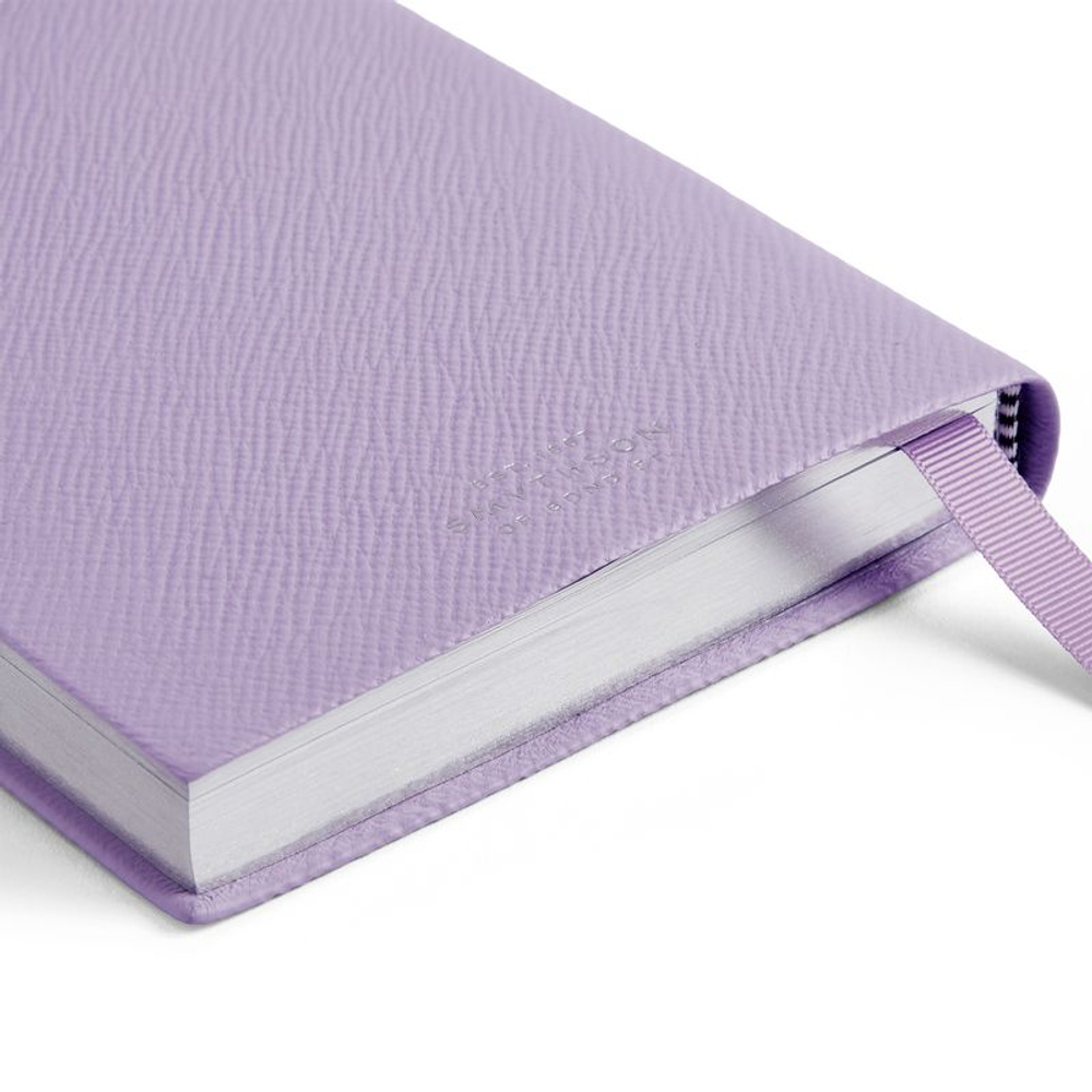 Smythson Ежедневник 2026 Premier Daily Fashion Diary in Panama, Lilac