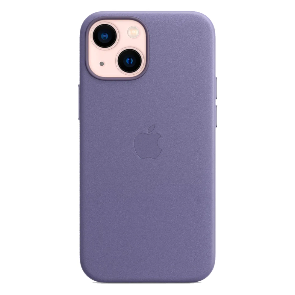 Кожаный чехол с поддержкой MagSafe Apple Leather Case для iPhone 13 mini, Wisteria (Сиреневая глициния)