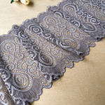 Широкое кружево эластичное 18см, Графит (lace/magn/180)