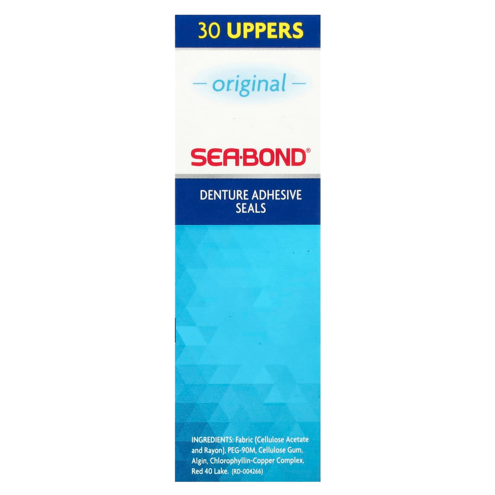 SeaBond, Адгезивные пломбы для зубных протезов, оригинальные, 30 шт.