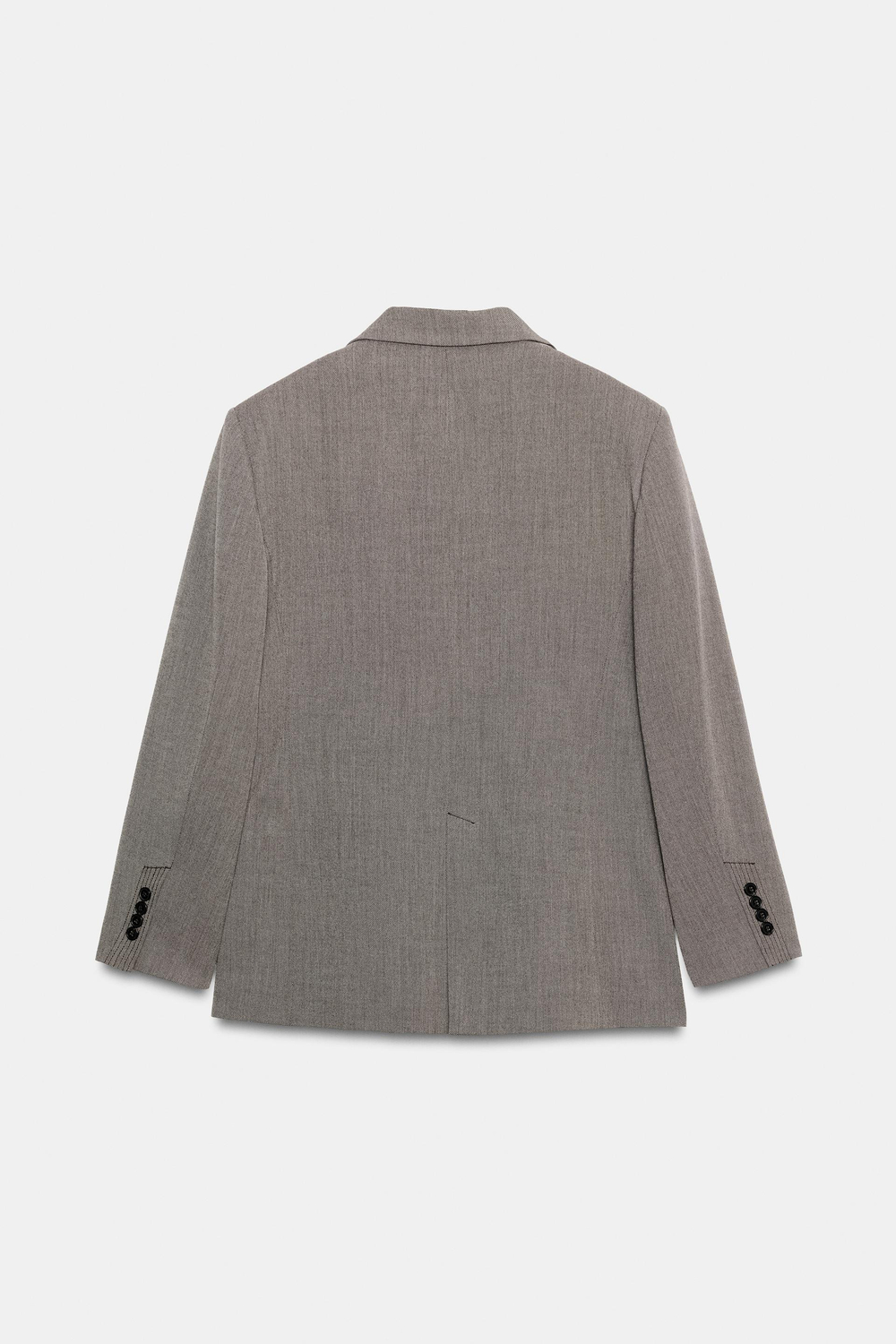 ZARA ДВУБОРТНЫЙ БЛЕЙЗЕР — ZW COLLECTION, КОРИЧНЕВЫЙ МЕЛАНЖ