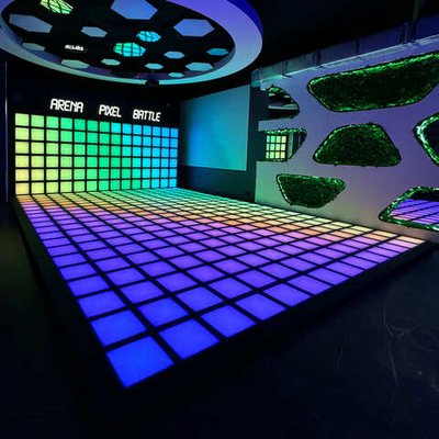 Интерактивный светодиодный пол «Арена Pixel battle» 364шт максимальная комплектация 33 кв. м.