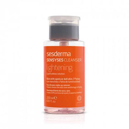 SENSYSES CLEANSER Lightening – Лосьон липосомальный для снятия макияжа для пигментированной и тусклой кожи, 200 мл
