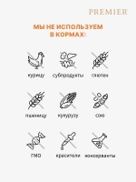 Сухой корм для взрослых кошек Premier Cat Adult Large крупных пород с чувствительным пищеварением ягненок с индейкой 2кг