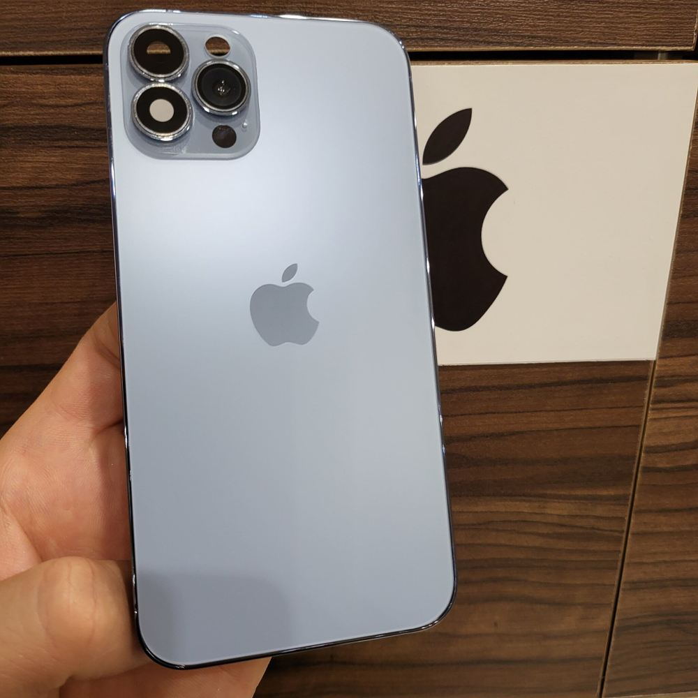 Корпус для iPhone X в стиле iPhone 14Pro (цвет: Blue - Небесно-Голубой)