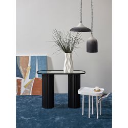 Светильник подвесной Sustainable collection, Ø22х39 см, черный/белый