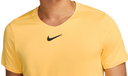 Мужская теннисная футболка Nike Court Dri-Fit Advantage Crew Top - желтый