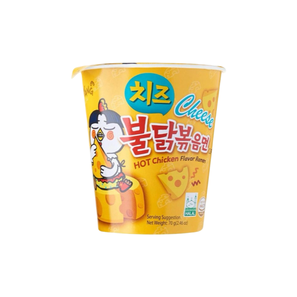 Лапша Samyang стакан  70гр Chicken Cup Ramen Cheese острая со вкусом курицы и сыра (30) 1254