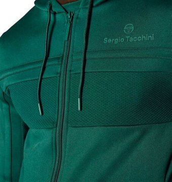 Мужская теннисная кофта Sergio Tacchini Majong Hoodie Tracktop - дымчатый