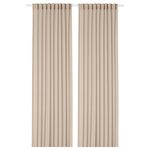 Комплект штор IKEA ROSENROBINIA (РОЗЕНРОБИН), Бежевый, 145x250 см, 2 шт