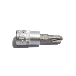 Торцевая головка короткая с битой 1/4" PZ3, СТАНКОИМПОРТ, CS-14.12.PZ3