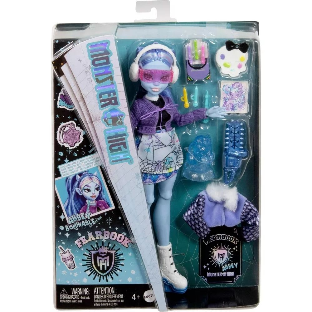 Кукла Monster high Fearbook Abbey Эбби Книга страха