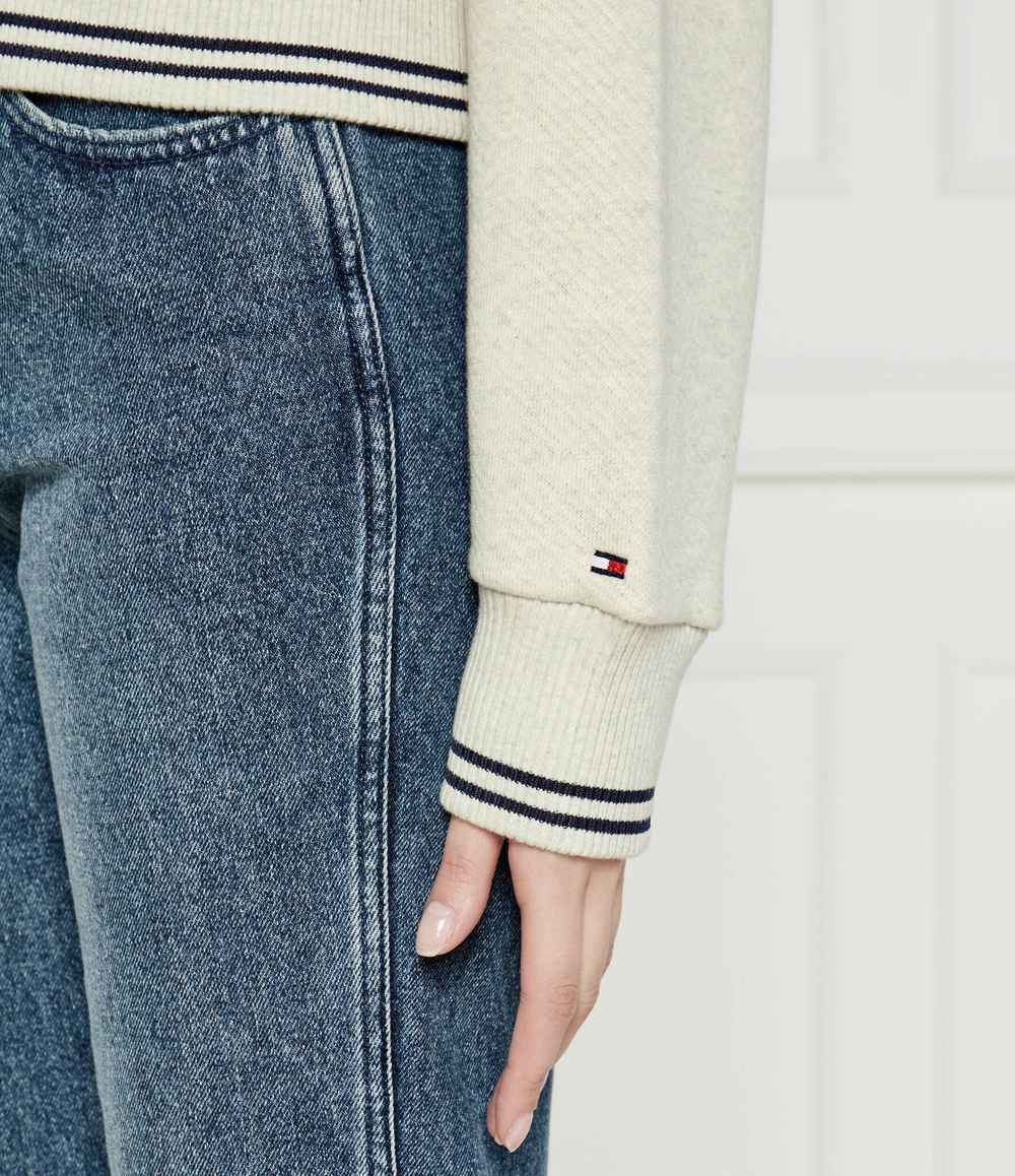 Худи CROP VARSITY Tommy Hilfiger - экрю(WW0WW42097)
