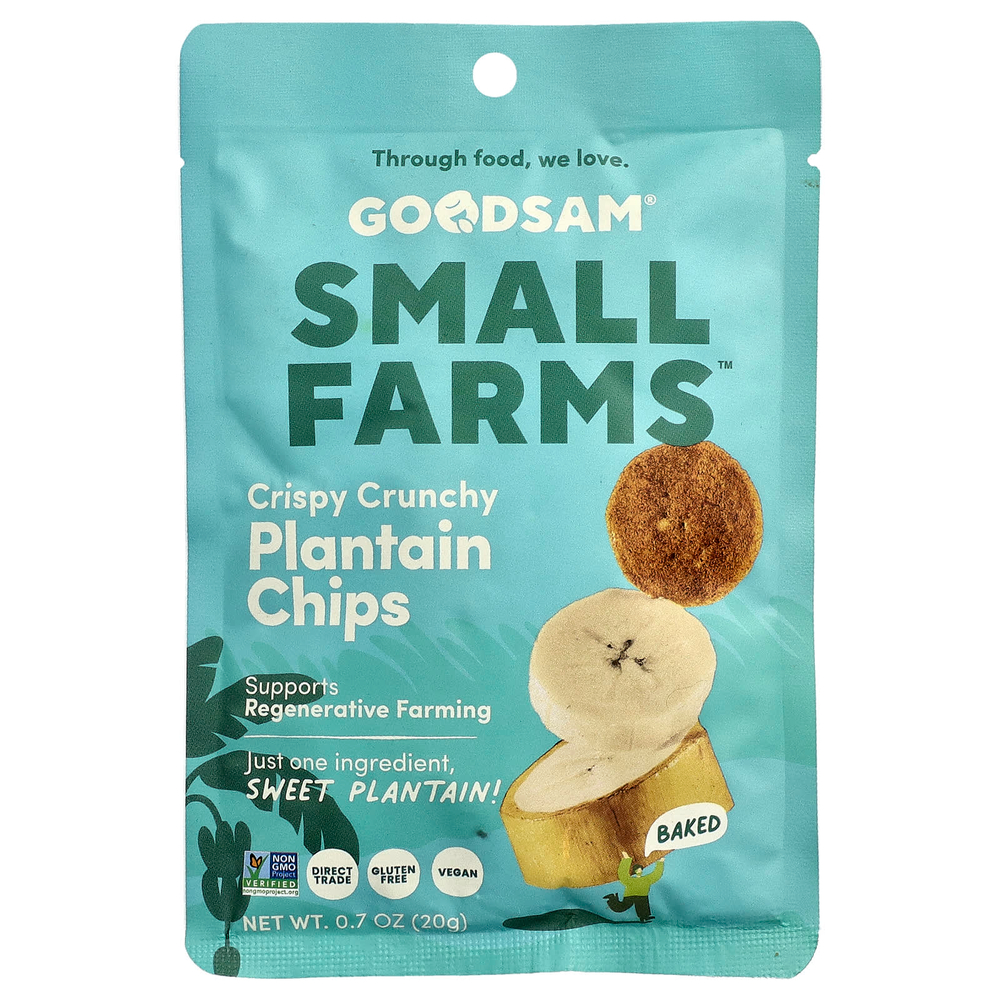 GoodSam, Crystal Farms™, хрустящие чипсы, плантан, 20 г