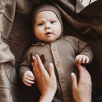 Комбинезон вязаный "Песок" 0+
