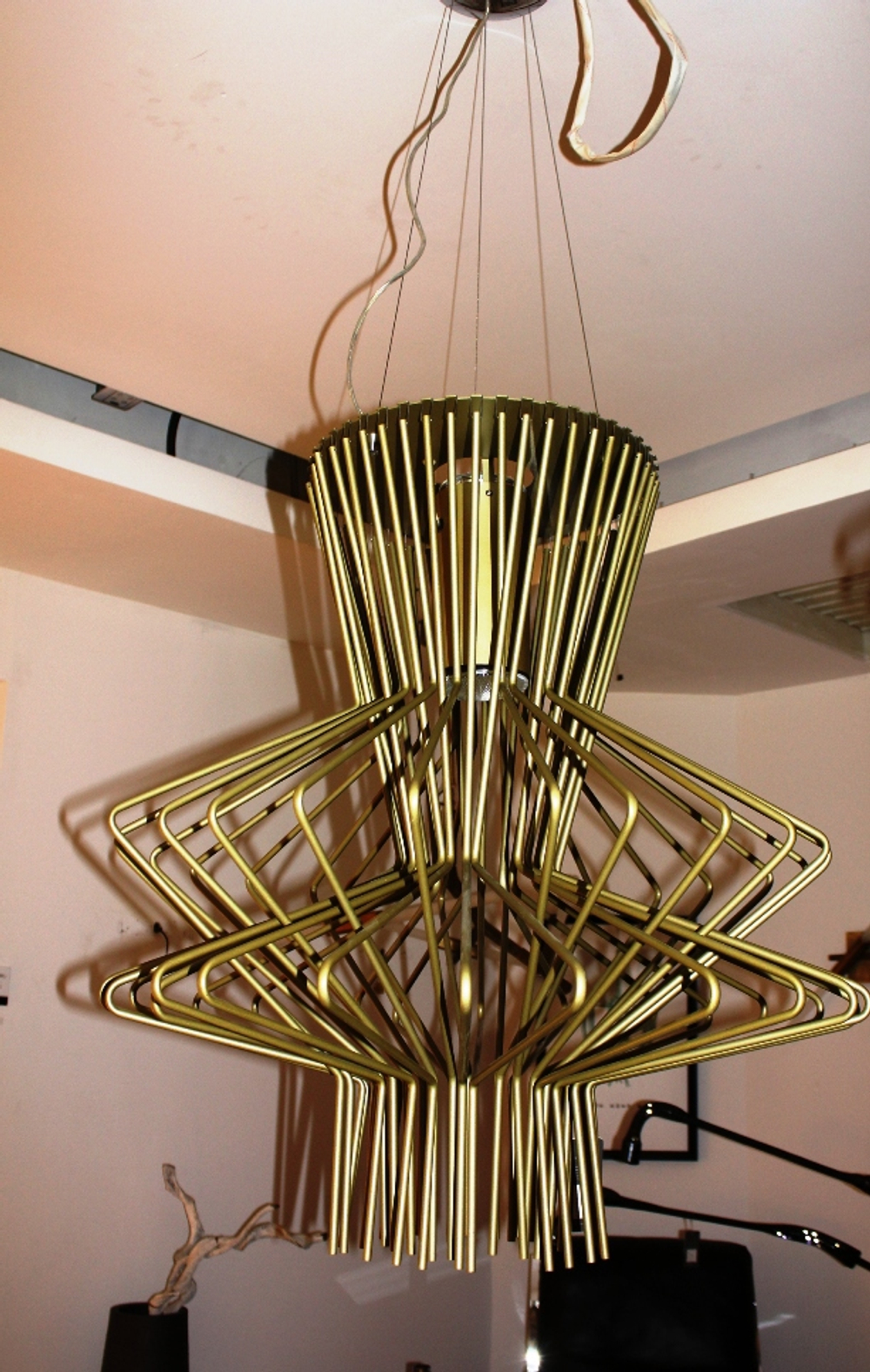 люстра  Foscarini  Allegro Assai Gold ( реплика )
