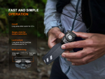 Фонарь Fenix HL12R V2.0 пурпурный (500 лм, Type-C) белый и красный свет, втроенный аккумулятор