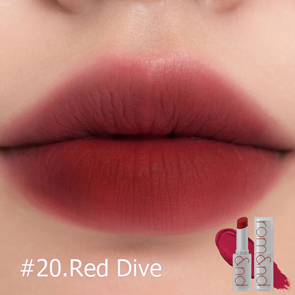 Лёгкая матовая помада для губ Rom&nd Zero Matte Lipstick #20.Red Dive, 3гр