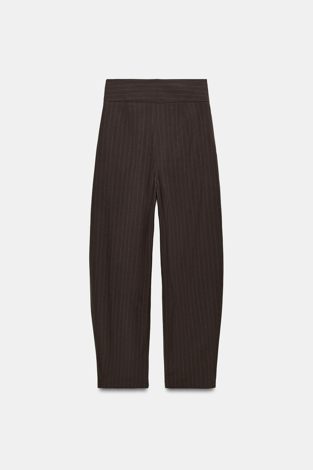 ZARA БРЮКИ BALLOON С ЗАЩИПАМИ, КОРИЧНЕВЫЙ