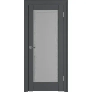 Межкомнатная дверь пэт Витон 01ST grey со стеклом