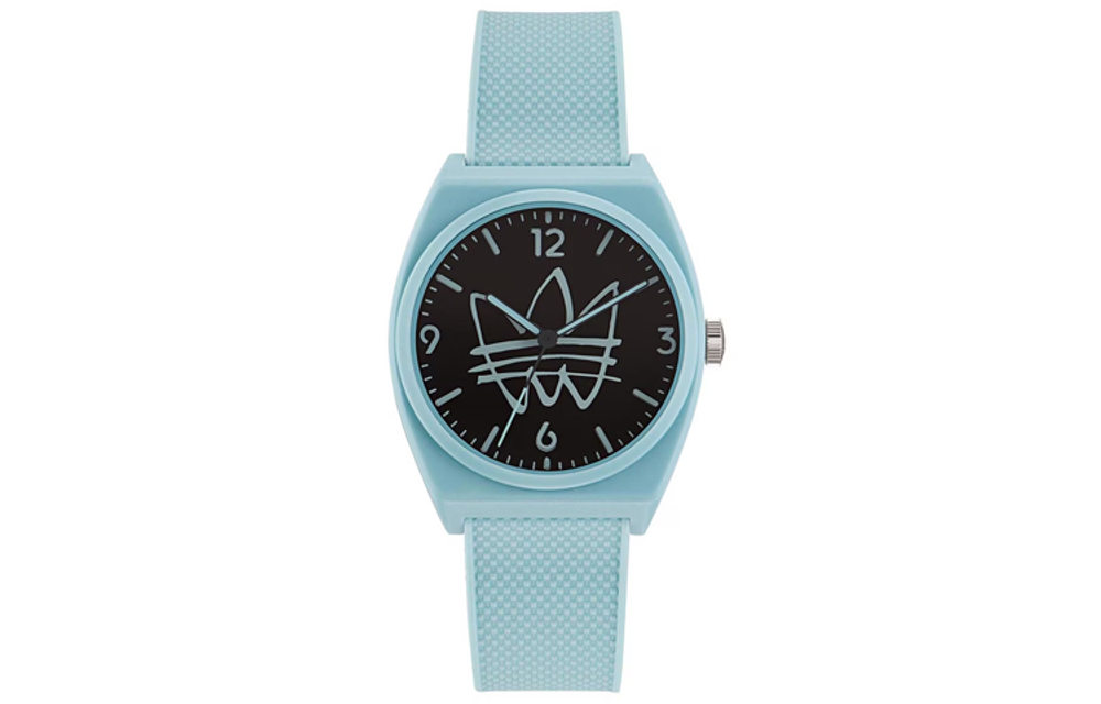 Adidas Originals STREET Wrist Watch Quartz Movement Resin Strap 38mm Black Dial Unisex