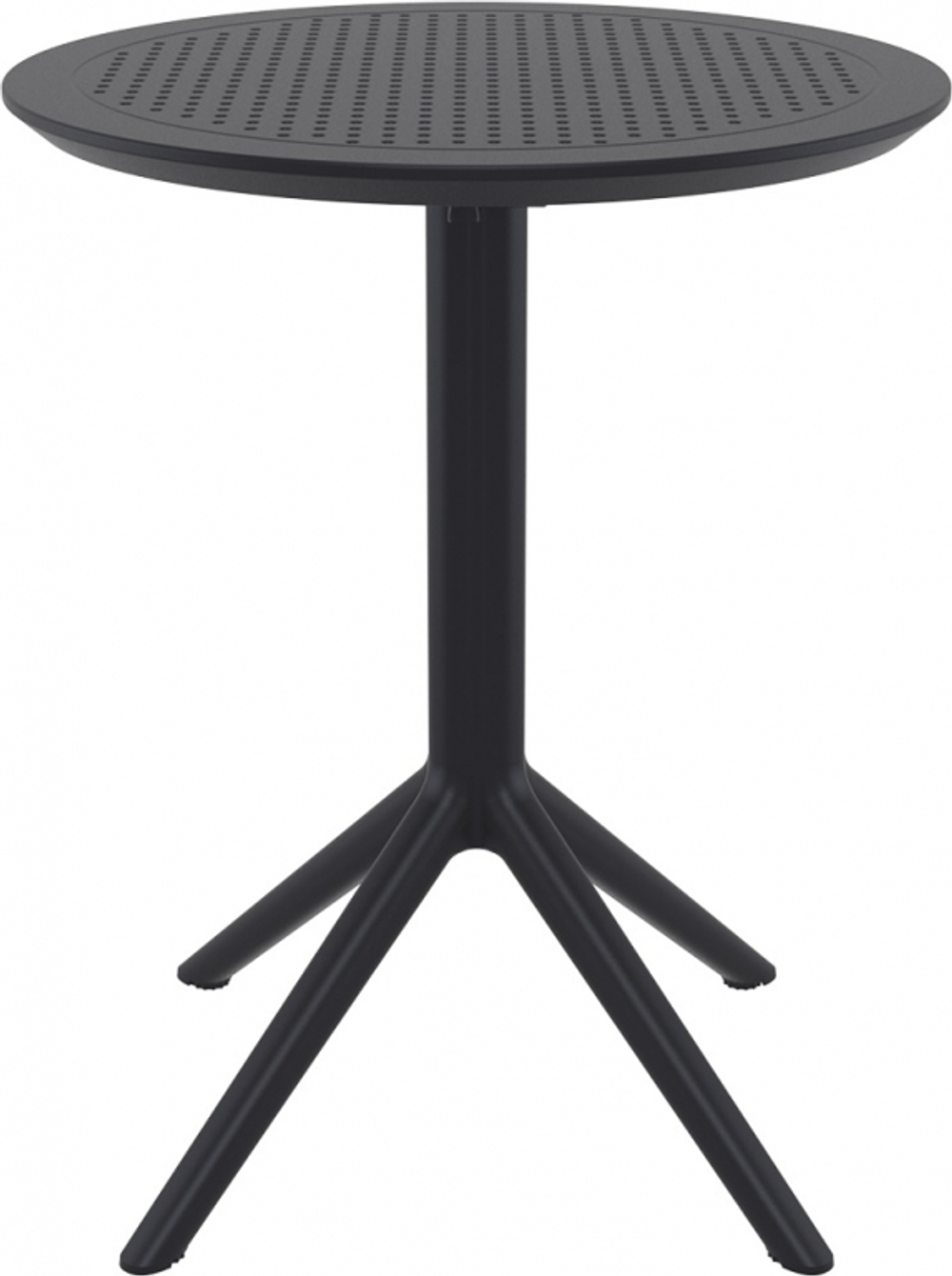Стол пластиковый складной Siesta Contract Sky Folding Table Ø60, черный