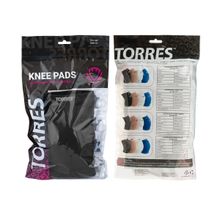Наколенники спортивные TORRES Pro Gel, черный,р.XL, PRL11018XL-02, нейлон, ПУ, гель
