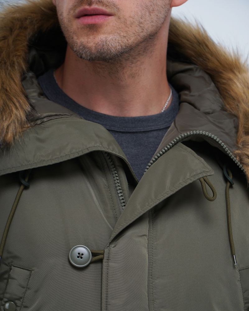 Парка Alpha Industries N-3B Logo Oxford Parka Olive Green