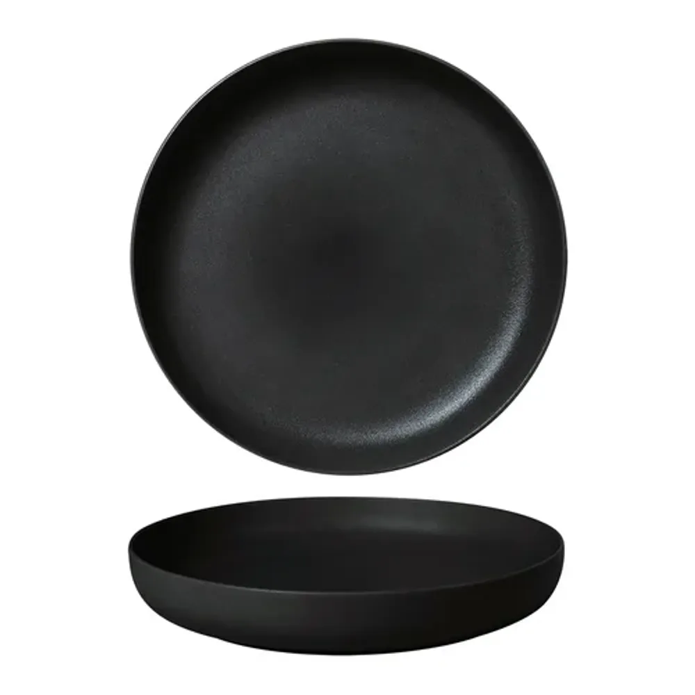 Тарелка с бортом d 25 см h4 см 800 мл Black Sand Noble [6]