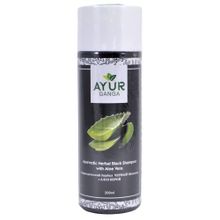 Черный Шампунь Ayur Ganga с Алоэ верой Ayurvedic Herbal 200 мл