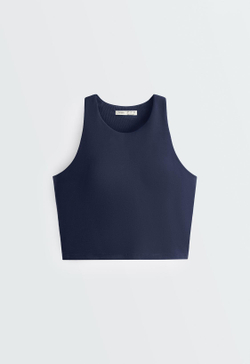 Oysho Майка Compressive, темно-синий
