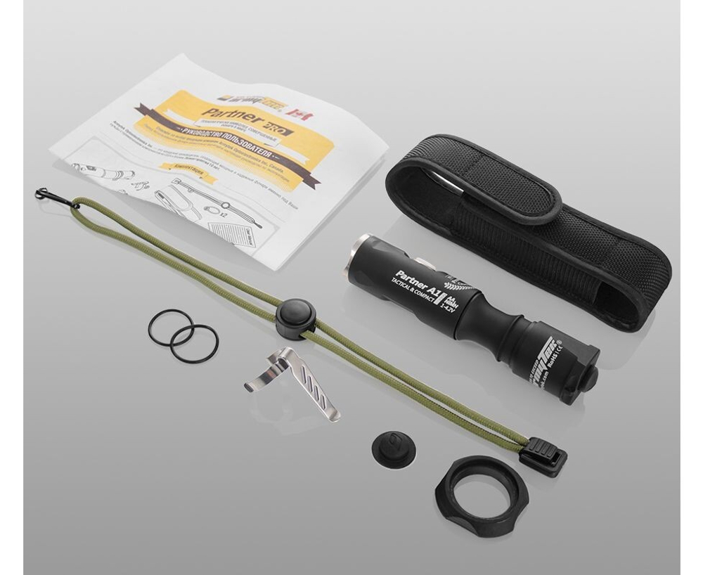 Тактический фонарь Armytek Partner A1 Pro (тёплый свет)