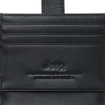 Jeep Cow Leather Wallet Regular Men"s Black