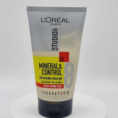 Гель для укладки Studio Line Mineral & Control 24h невидимый, сверхсильной фиксации 8/10, 150 мл (Франция)