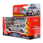 Модель ин. мет. "Ford Ranger" 12см, дв, баг, фигур. 4,5см, в ассортименте коробка SB-18-09-FR-P+FG-WB(Технопарк)