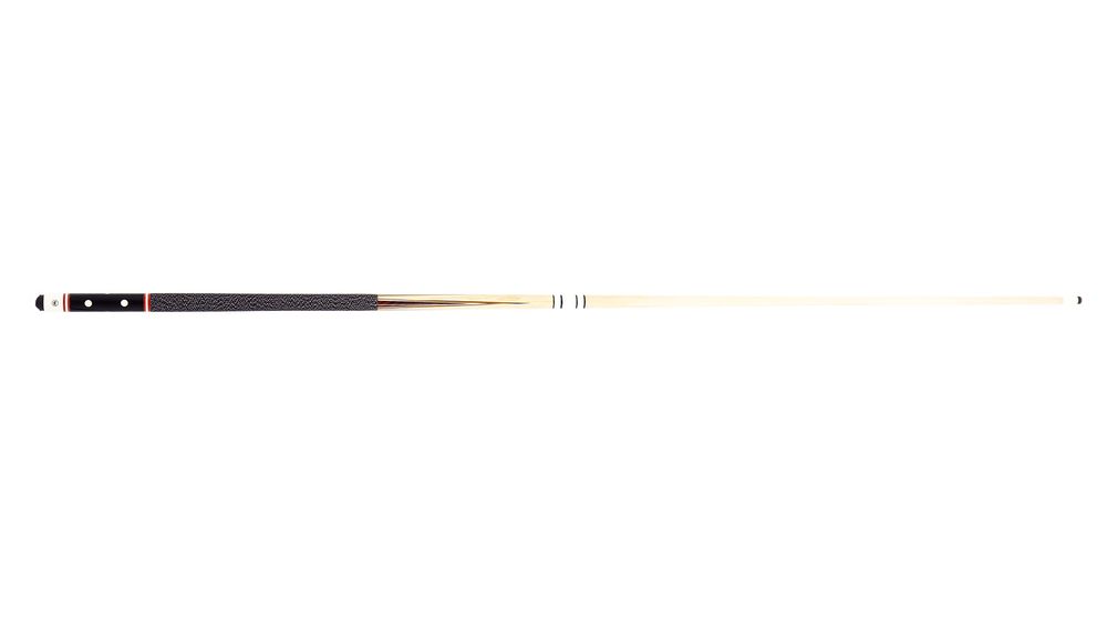 Двухсоставной бильярдный кий для русской пирамиды Classic "W-6040" (черный) с оплеткой