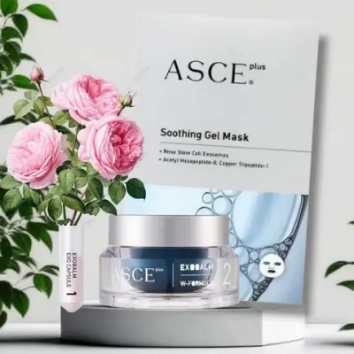 ASCE Soothing Gel Mask + Exobalm ExoCoBio | Маски и пудра+крем с экзосомами