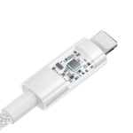 USB-C - Lightning Кабель Baseus Gem Charging+Data 20W 1m - Moon White